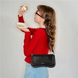 Small Shoulder Bag Trendy Black